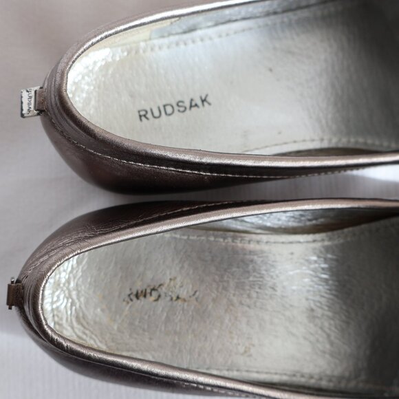 RUDSAK - Pewter Leather Loafers/Moccasins - Size 38 - 7ish - Picture 10 of 15